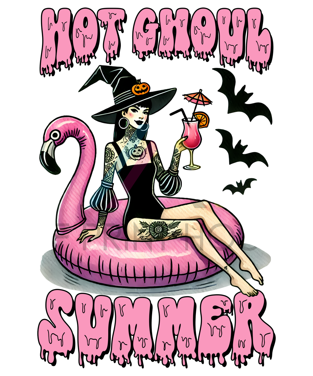 HOT GHOUL SUMMER HALLOWEEN DTF TRANSFER