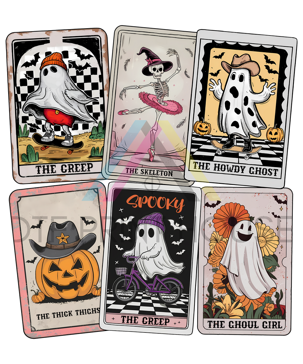 TAROT CARDS HALLOWEEN DTF TRANSFER