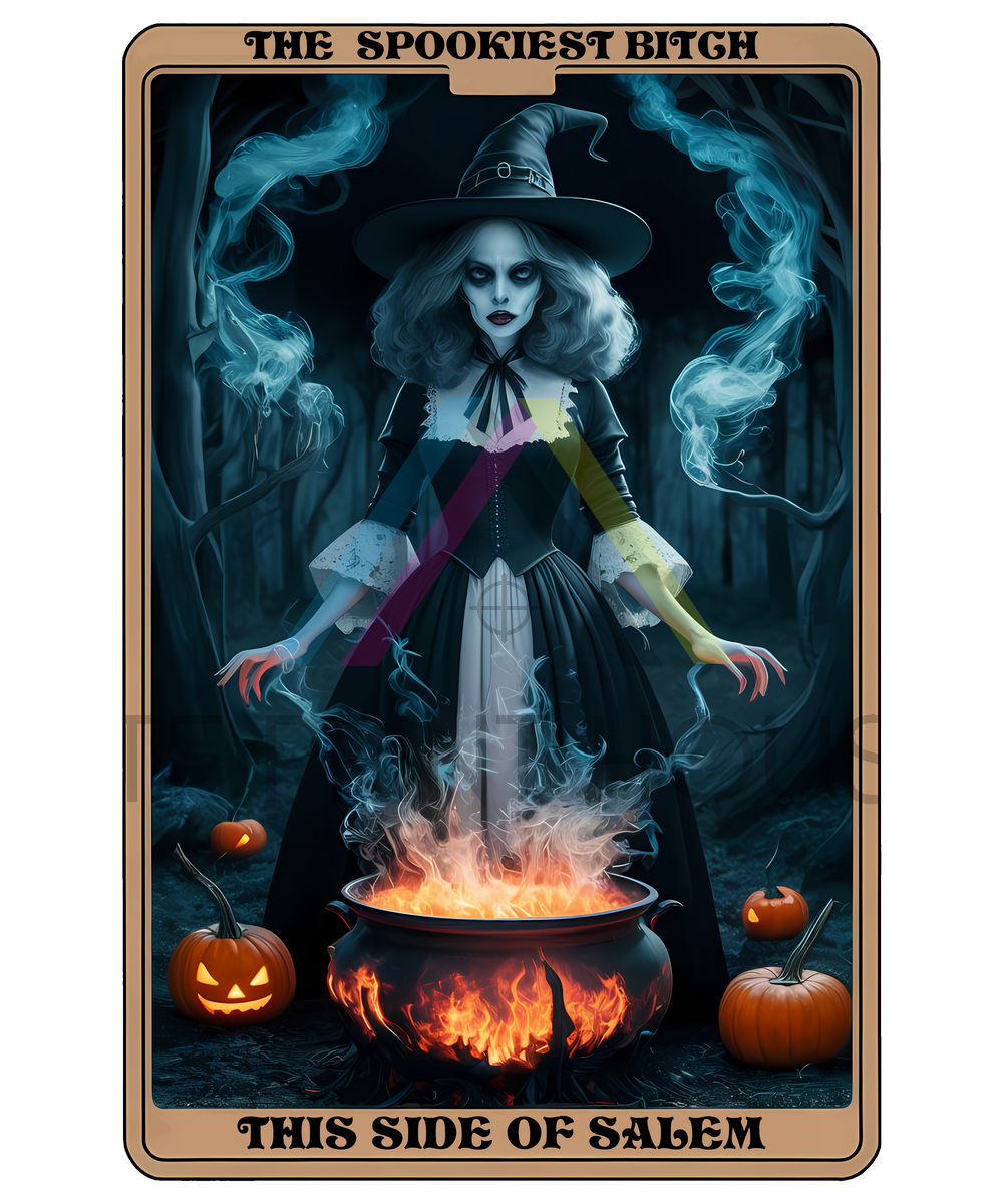 SALEM WITCH TAROT HALLOWEEN DTF TRANSFER