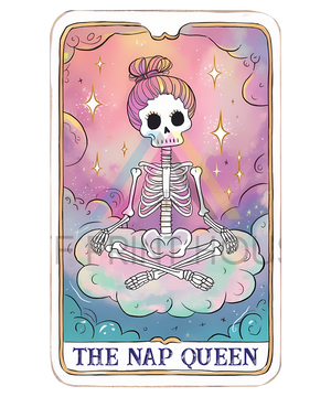 THE NAP QUEEN TAROT HALLOWEEN DTF TRANSFER