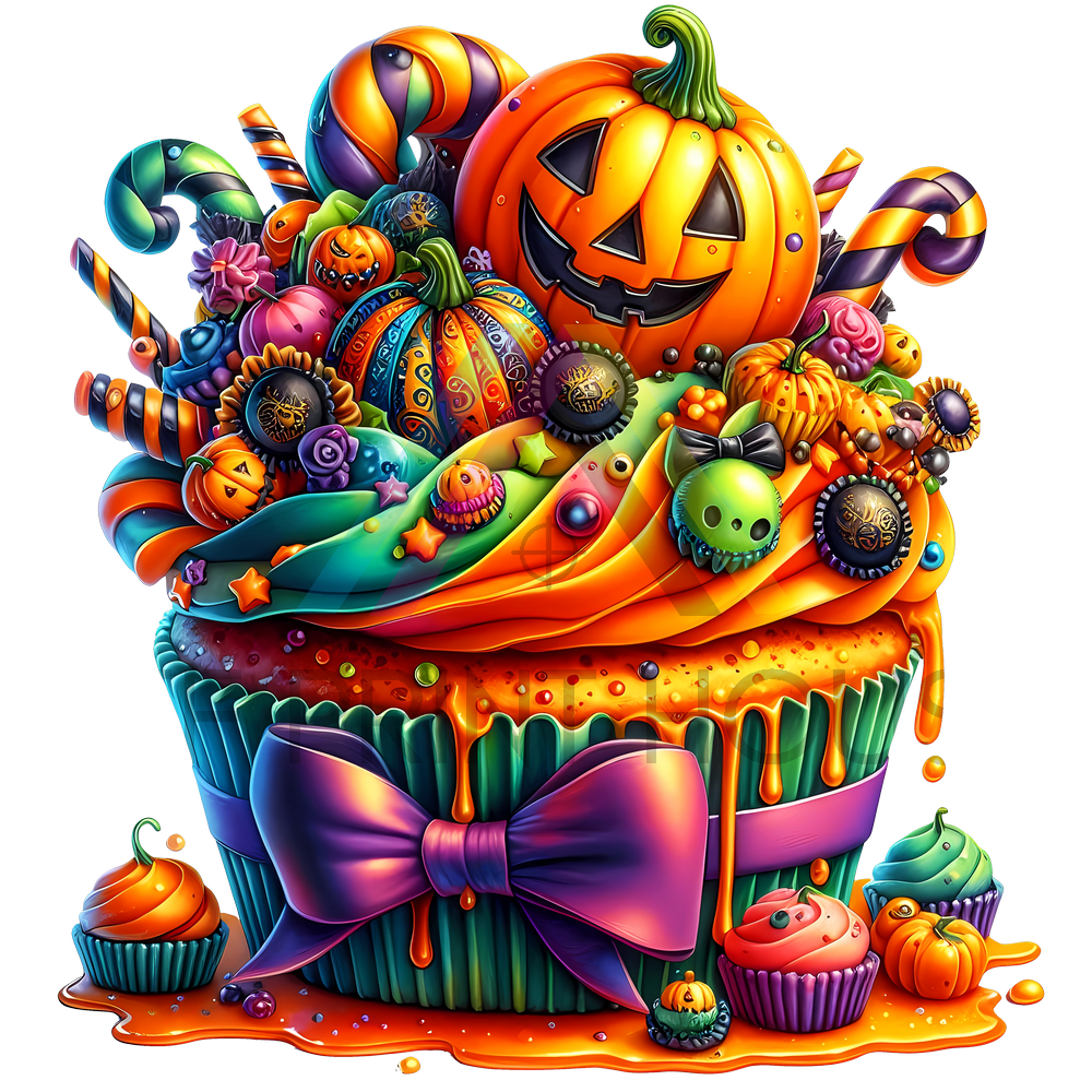 HALLOWEEN CUPCAKE HALLOWEEN DTF TRANSFER