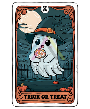 TRICK OR TREAT TAROT HALLOWEEN DTF TRANSFER