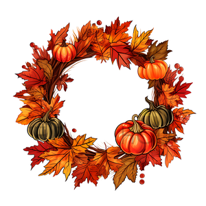 FALL WREATHS THANKSGIVING DTF