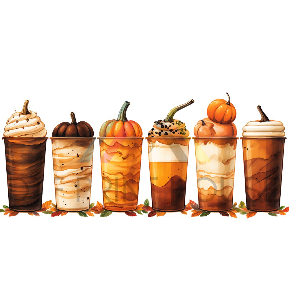 PUMPKIN FRAPPUCCINO THANKSGIVING DTF