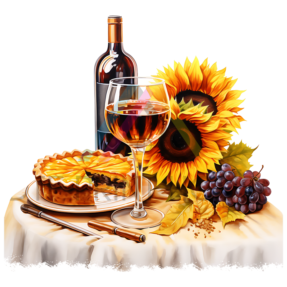 SUN FLOWERS AND WINE THANKSGIVING DTF