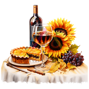 SUN FLOWERS AND WINE THANKSGIVING DTF