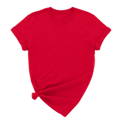 unisex adult t-shirt heather red color by DTF Print House